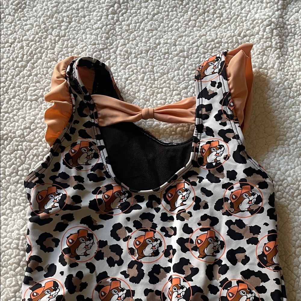 Buc-ee’s Leopard Print Ruffle Swimsuit - Picture 3 of 3